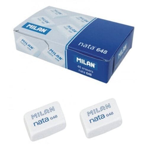 Milan Nata 648 Erasers Box of 48Pcs